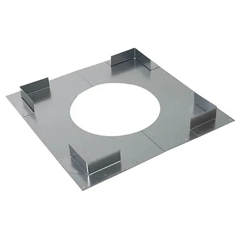 PLAQUE DISTANCE SECURITE Non ventilé Diam150 - INOX GALVA PLAQUE DISTANCE SECURITE Non ventilé Diam150 - INOX GALVA