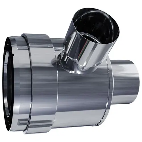 ELEMENT DROIT PRISE D'AIR HORIZONTAL 90° Diam100/150 (réduit sur Buse) - PGI ELEMENT DROIT PRISE D'AIR HORIZONTAL 90° Diam100/150 (réduit sur Buse) - PGI