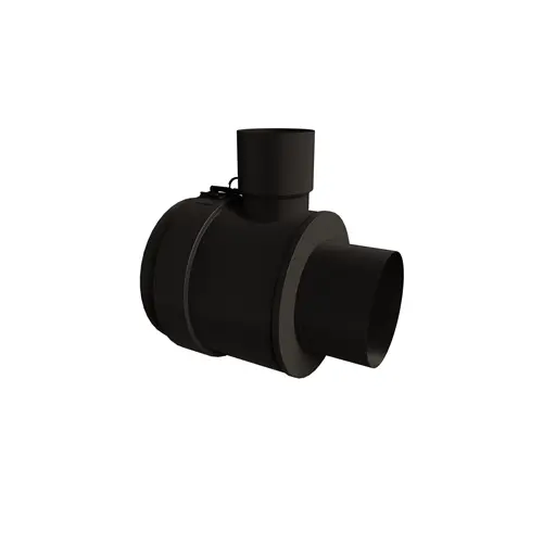 ELEMENT DROIT PRISE D'AIR HORIZONTAL 90° Diam100/150 Noir (directe sur buse) PGI ELEMENT DROIT PRISE D'AIR HORIZONTAL 90° Diam100/150 Noir (directe sur buse) PGI