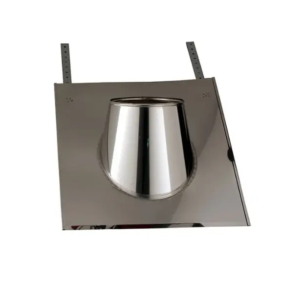 SOLIN INOX Ardoise 30°/45° Diam80 - Avec collerette à joint - CONDENSOR SOLIN INOX Ardoise 30°/45° Diam80 - Avec collerette à joint - CONDENSOR