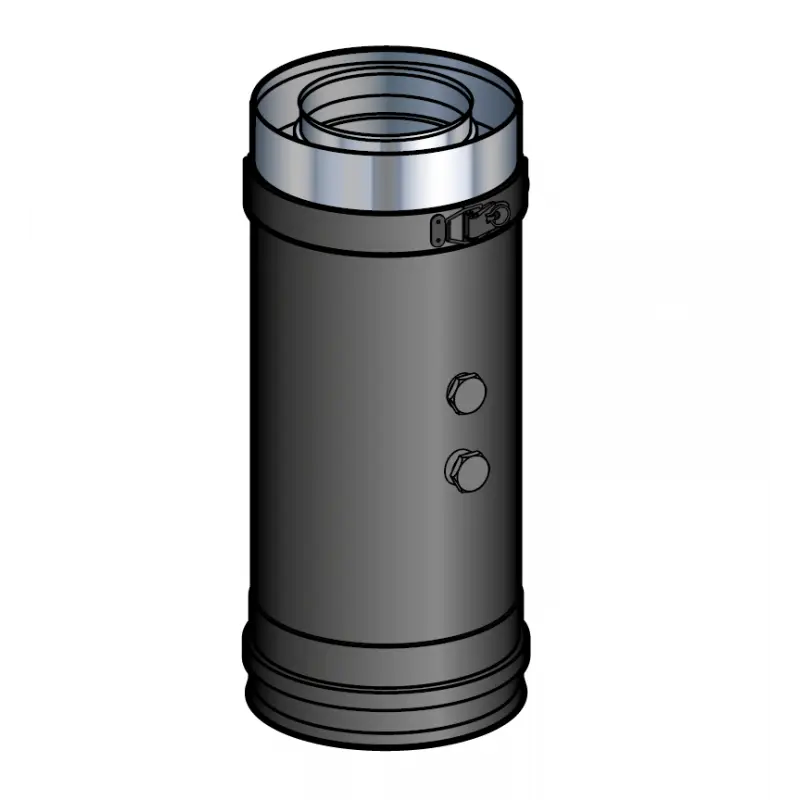 ELEMENT PRISE DE MESURE FUMEE 25cm Noir Diam100/150 - PGI ELEMENT PRISE DE MESURE FUMEE 25cm Noir Diam100/150 - PGI