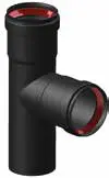 AIR ALU Té 90° FF D80 L210 L1 104 NOIR AIR ALU Té 90° FF D80 L210 L1 104 NOIR