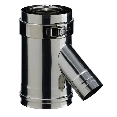 ELEMENT DROIT PRISE D'AIR HORIZONTAL 135 (Vers adaptateur) Diam80/130 - PGI ELEMENT DROIT PRISE D'AIR HORIZONTAL 135 (Vers adaptateur) Diam80/130 - PGI