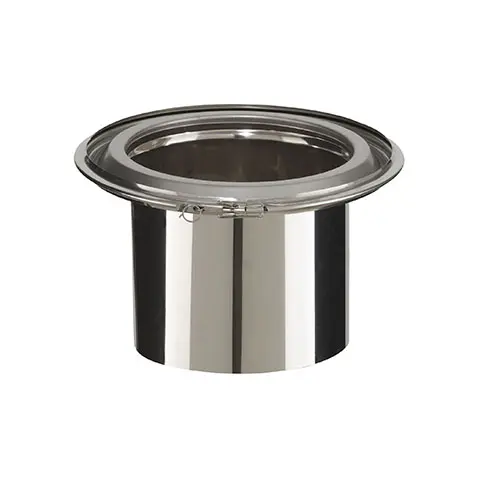 RACCORDEMENT INOX L16cm Diam230/230 - Simple paroi/Double paroi - INOX GALVA RACCORDEMENT INOX L16cm Diam230/230 - Simple paroi/Double paroi - INOX GALVA