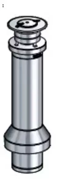 SORTIE DE TOIT RONDE H1m 0/120% Diam80 - LISS-ISO DP SORTIE DE TOIT RONDE H1m 0/120% Diam80 - LISS-ISO DP