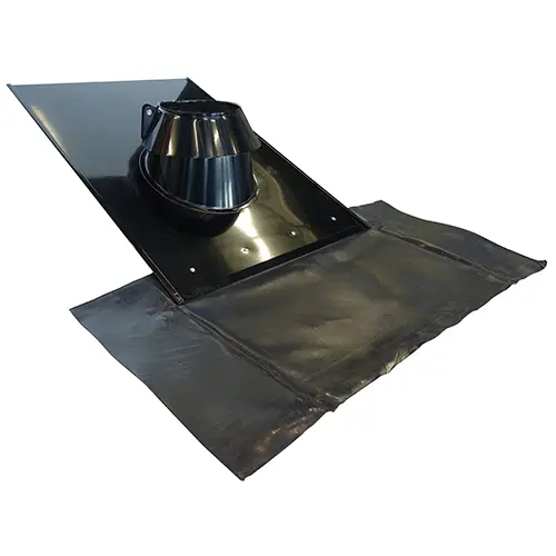 SOLIN INOX Tuile 10°/35° Diam130-150/200 - Avec Kit d'étanchéité (couleur Noir) SOLIN INOX Tuile 10°/35° Diam130-150/200 - Avec Kit d'étanchéité (couleur Noir)