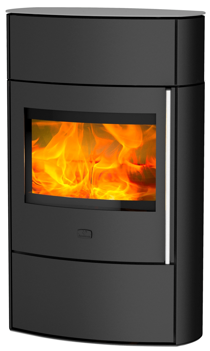 AURUS + Accumulateur - Acier Noir - 7kW - Poêle à Bois