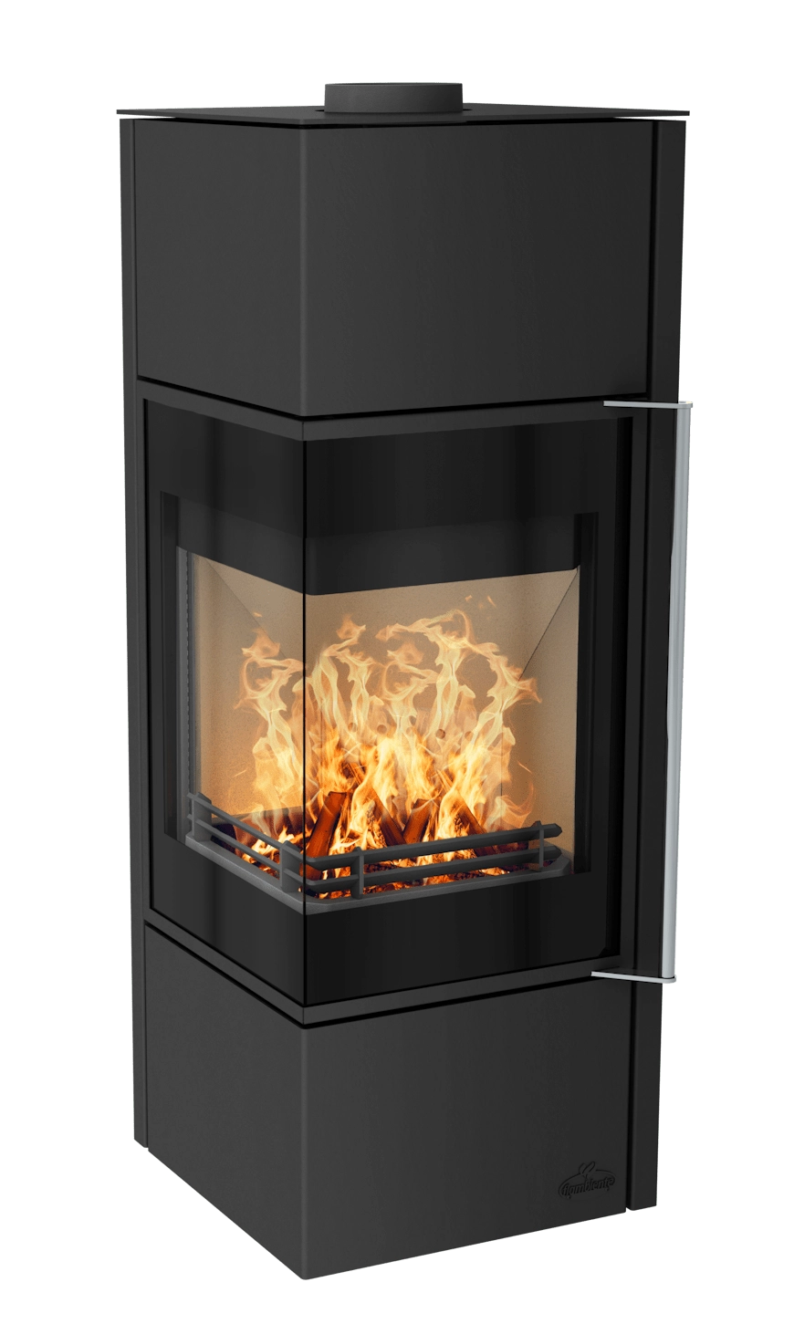 EMPIRE - Acier Noir - 6kW - Poêle à bois