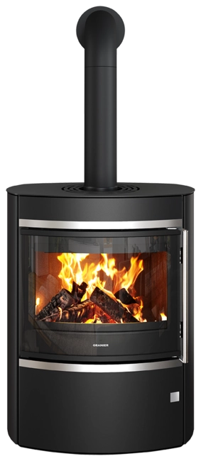 FERAS - Acier Noir - 7kW - Poêle à Bois