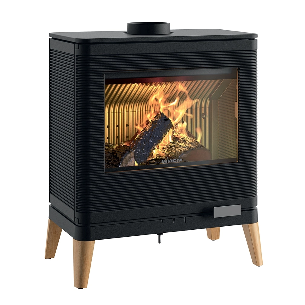 KAZAN ZEN - Anthracite - 9kW - Poêle à Bois - Photo détourée de face