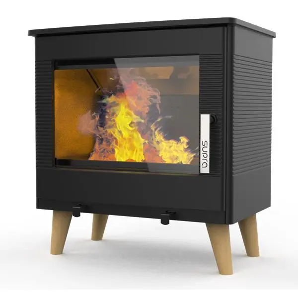 MARKUS - Fonte Noir Pieds Bois - 7,3 kW - Poêle à Bois