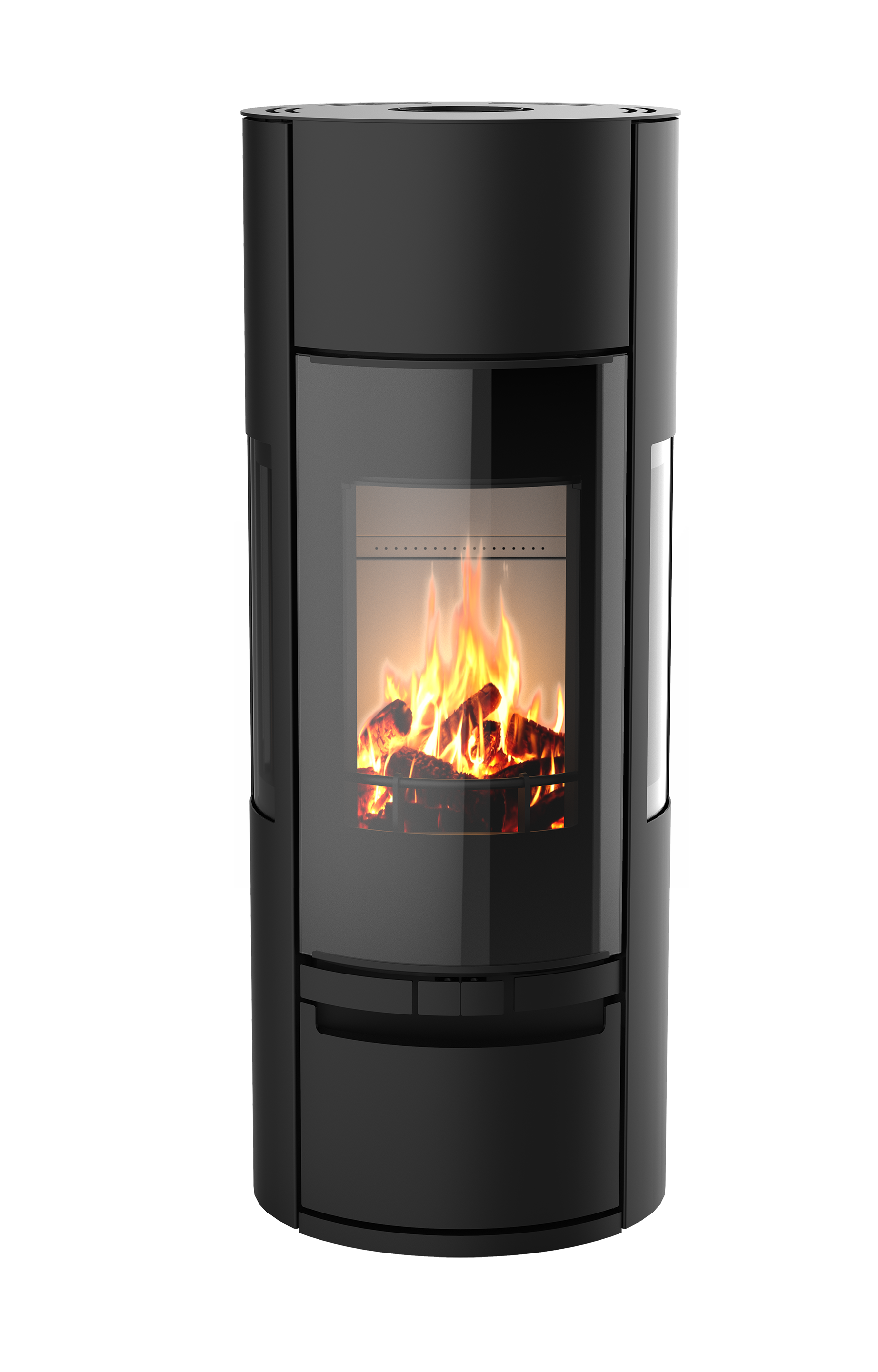 VISION'R - Acier Noir - 6kW - Poêle à Bois