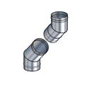 COUDE REGLABLE A 45  - DIAM 250 - KITINO X
