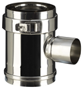 ELEMENT DROIT PRISE D'AIR 90  Noir Diam80/130 - PGI
