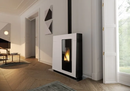 Poêle à granulés MICHELLE - Acier Blanc - 10 kW