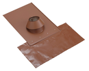 SOLIN TUILE Brique 10 /35  + Kit étanch. Diam80/130 avec collerette à joint - PGI