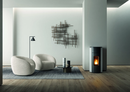 Poêle à granulés KUNAL AIR UP/XUP - Acier Noir - 6 kW