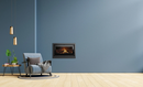 Insert à bois K75 - Acier Noir - 8 kW