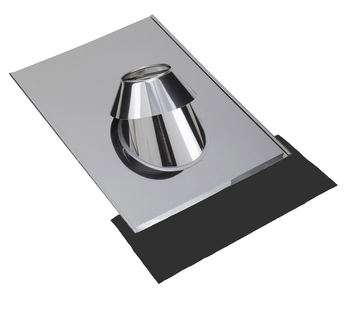 SOLIN INOX Tuile 30 /45  Diam100/150 - Avec Kit d'étanchéité (Noir) - PGI