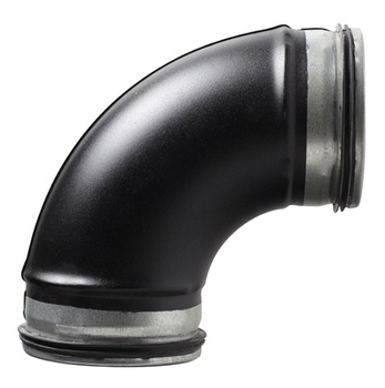 COUDE 90° AIR SIMPLE PAROI Diam80 Noir COUDE 90° AIR SIMPLE PAROI Diam80 Noir