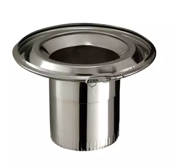 RACCORD HAUT SUR CONDUIT - P230I - 130FUM EM - Vers émaillé - INOX GALVA RACCORD HAUT SUR CONDUIT - P230I - 130FUM EM - Vers émaillé - INOX GALVA