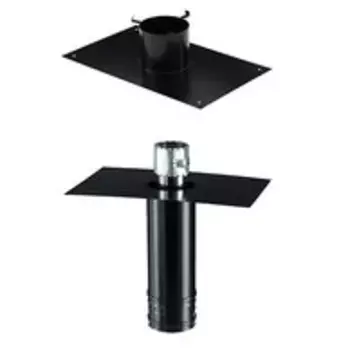 KIT DEPART PLAFOND Rectangulaire Noir - Diam80/130 PGI vers 80 Flexible KIT DEPART PLAFOND Rectangulaire Noir - Diam80/130 PGI vers 80 Flexible