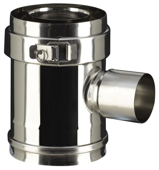 ELEMENT DROIT PRISE D'AIR 90 Noir Diam80/130 - PGI ELEMENT DROIT PRISE D'AIR 90 Noir Diam80/130 - PGI