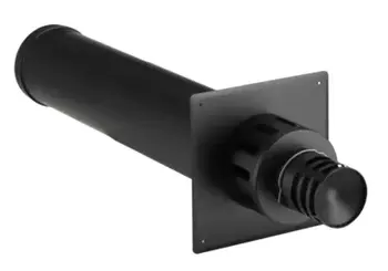 TERMINAL HORIZONTAL REGLABLE 42/72cm Noir Diam80/130 - STHR080PGI - PGI TERMINAL HORIZONTAL REGLABLE 42/72cm Noir Diam80/130 - STHR080PGI - PGI