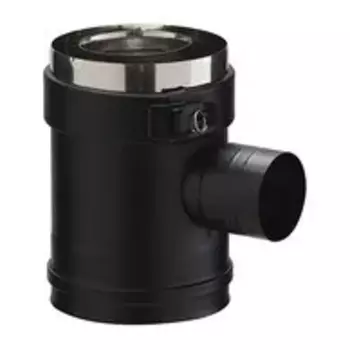 ELEMENT DROIT PRISE D'AIR 90° Noir Diam100/150 - PGI ELEMENT DROIT PRISE D'AIR 90° Noir Diam100/150 - PGI