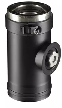 ELEMENT TRAPPE DE VISITE 23cm Diam80/130 - Noir - PGI ELEMENT TRAPPE DE VISITE 23cm Diam80/130 - Noir - PGI