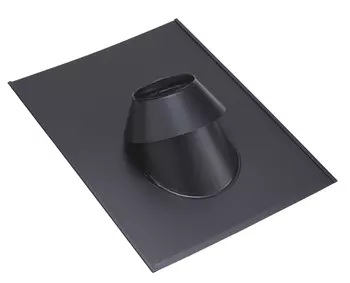 SOLIN ARDOISE Peint Noir 30°/45° Diam80/130 avec collerette à joint - PGI SOLIN ARDOISE Peint Noir 30°/45° Diam80/130 avec collerette à joint - PGI