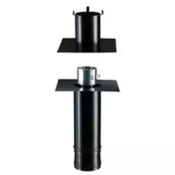 KIT DEPART PLAFOND Carré Noir - Diam100/150 PGI vers 100 Flexible KIT DEPART PLAFOND Carré Noir - Diam100/150 PGI vers 100 Flexible