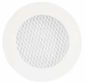 GRILLE ACIER RONDE - DIAM 125 - BLANC GRILLE ACIER RONDE - DIAM 125 - BLANC