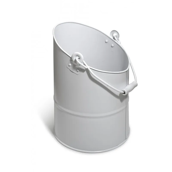SEAU CYLINDRIQUE - DIAM 26.5 - BLANC/ACI ER SEAU CYLINDRIQUE - DIAM 26.5 - BLANC/ACI ER
