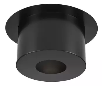 FINITION PLAFOND Ronde H22cm Diam150 - Noir - 180/230IG - INOX GALVA