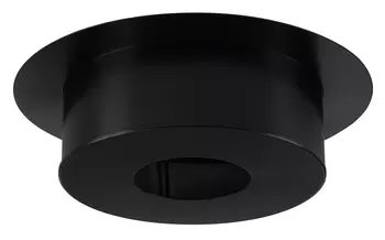 FINITION PLAFOND Ronde H12cm Diam150 - Noir - 180/230IG - INOX GALVA