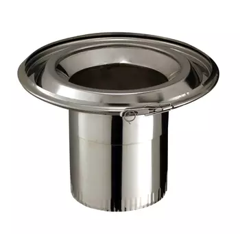 RACCORD HAUT SUR CONDUIT - P180I -180FUM EM - Vers émaillé - INOX GALVA