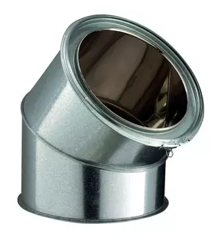 COUDE 45° Diam150 - INOX GALVA COUDE 45° Diam150 - INOX GALVA