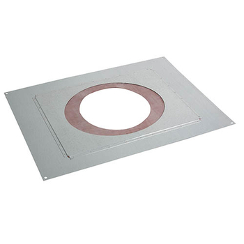 PLAQUE DISTANCE SECURITE ETANCHE (Plafond) Diam180/230 - INOX GALVA