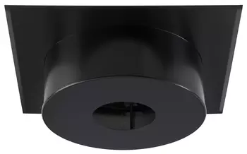 FINITION PLAFOND Carrée H12cm Diam80 - Noir - 180/230IG - INOX GALVA FINITION PLAFOND Carrée H12cm Diam80 - Noir - 180/230IG - INOX GALVA
