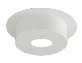 FINITION PLAFOND Ronde H12cm Diam80 - Blanc - 150IG - INOX GALVA