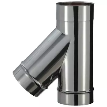 TE DE BRANCHEMENT 135° Diam110 - INOX SOI TE DE BRANCHEMENT 135° Diam110 - INOX SOI