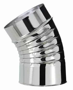 COUDE PLISSES SOUDES 30° Diam150 - INOX SOI COUDE PLISSES SOUDES 30° Diam150 - INOX SOI