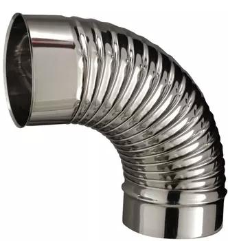COUDE PLISSES SOUDES 90° Diam150 - INOX SOI COUDE PLISSES SOUDES 90° Diam150 - INOX SOI