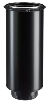 ELEMENT DROIT DE FINITION POUR CONDUIT - Diam 150TTI/130EM - Noir ELEMENT DROIT DE FINITION POUR CONDUIT - Diam 150TTI/130EM - Noir