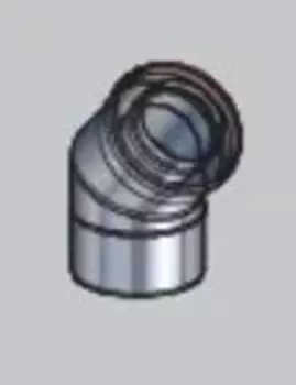 COUDE 45° Diam150/200 - DUALIS EI COUDE 45° Diam150/200 - DUALIS EI