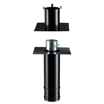 KIT DEPART PLAFOND Carré Noir - Diam80/130 PGI vers 100 Flexible KIT DEPART PLAFOND Carré Noir - Diam80/130 PGI vers 100 Flexible