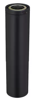 ELEMENT DROIT REGLABLE 62/95cm Diam100 Noir - EFFICIENCE ELEMENT DROIT REGLABLE 62/95cm Diam100 Noir - EFFICIENCE