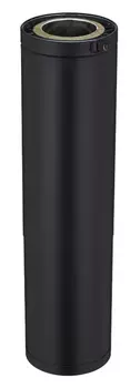 ELEMENT DROIT REGLABLE 62/95cm Diam150 Noir - EFFICIENCE