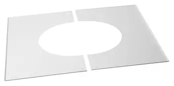 PLAQUE PROPRETE pour PDSE 10/40% Diam150 (Rampant) Blanc P9020 - THERMINOX TI PLAQUE PROPRETE pour PDSE 10/40% Diam150 (Rampant) Blanc P9020 - THERMINOX TI